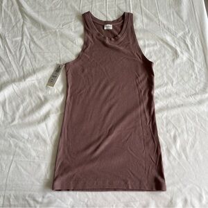 Aritzia Go-To Taupe Tank Top